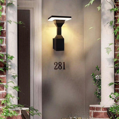 Simplicity Square Round Aluminum PC LED Wall Sconce Lamp