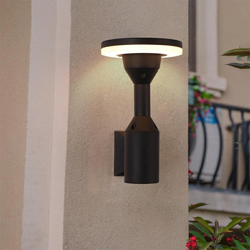 Simplicity Square Round Aluminum PC LED Wall Sconce Lamp