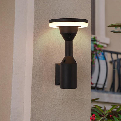 Simplicity Square Round Aluminum PC LED Wall Sconce Lamp