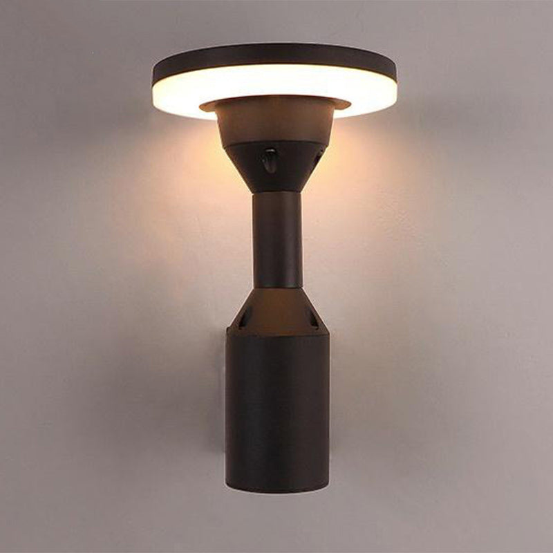 Simplicity Square Round Aluminum PC LED Wall Sconce Lamp