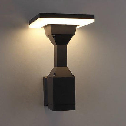 Simplicity Square Round Aluminum PC LED Wall Sconce Lamp