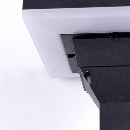 Simplicity Square Round Aluminum PC LED Wall Sconce Lamp