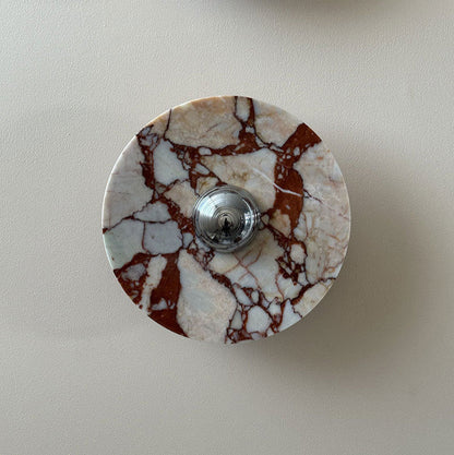 French Marble Aluminum Disc LED Wall Sconce Lamp