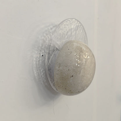 Travertine Round Smoke Textured Zipper LED Wall Sconce Lamp