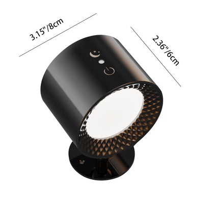 Rechargeable ABS PC LED Wall Sconce Lamp Night Light