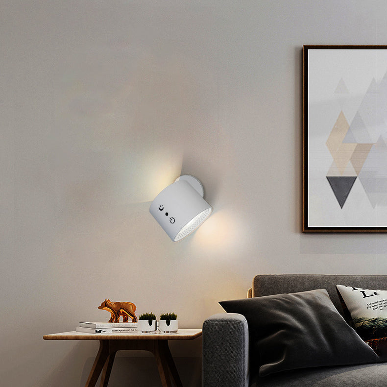 Rechargeable ABS PC LED Wall Sconce Lamp Night Light