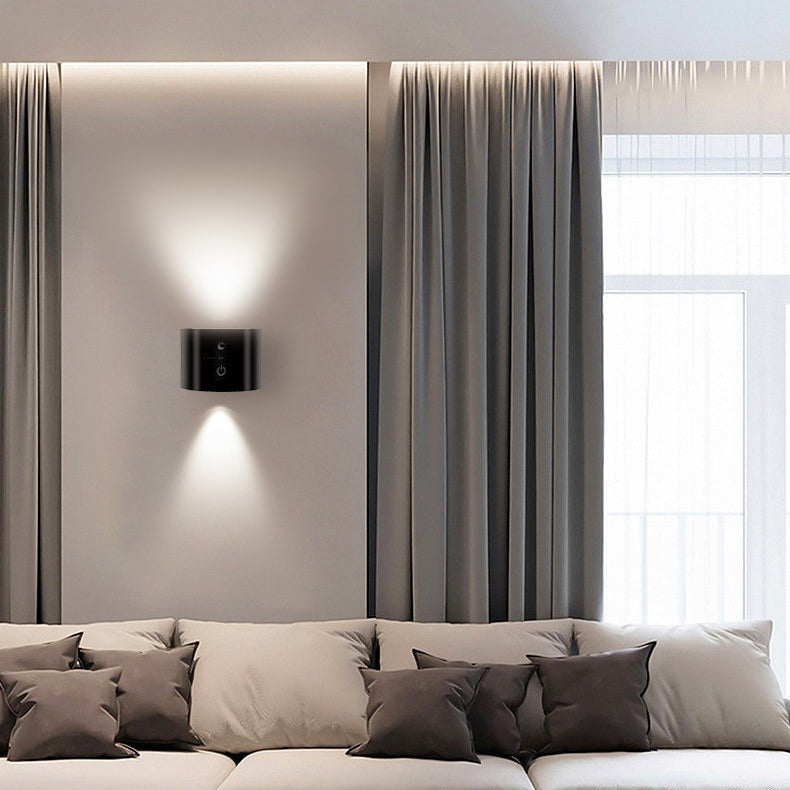 Rechargeable ABS PC LED Wall Sconce Lamp Night Light