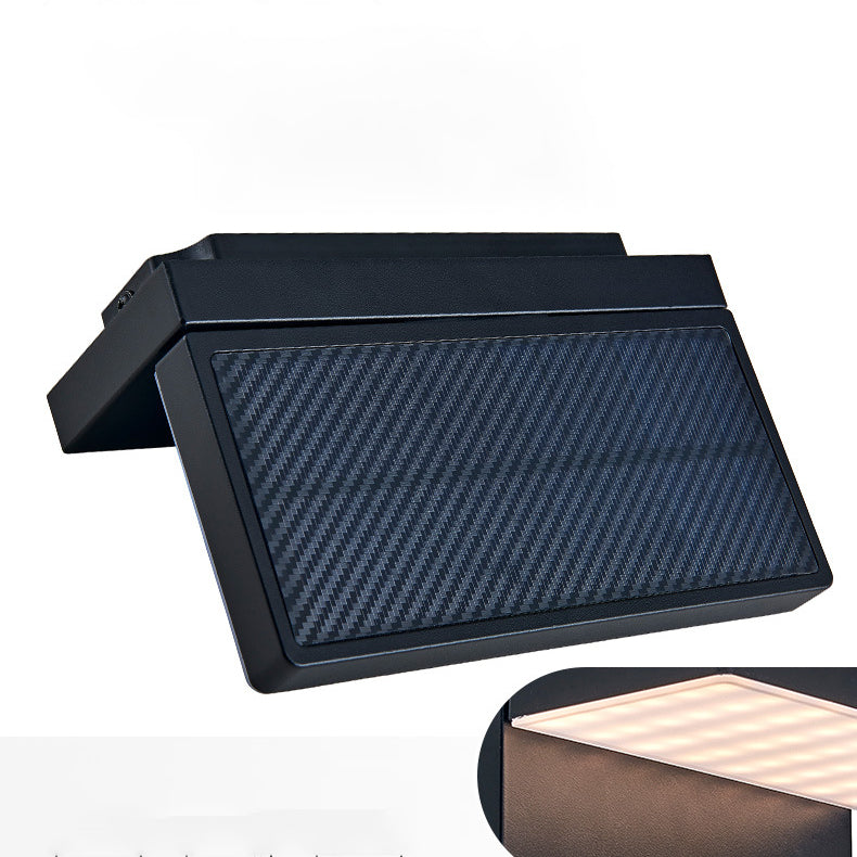 Solar Rectangular Aluminum PC LED Wall Sconce Lamp