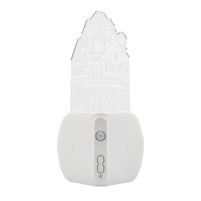 Deco ABS Acrylic Castle LED Wall Sconce Lamp Night Light