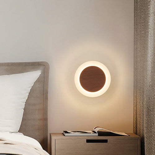 Scandinavian Round Square Rotatable LED Wall Sconce Lamp