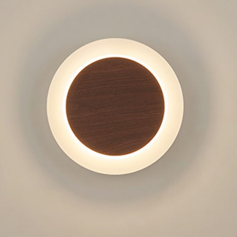 Scandinavian Round Square Rotatable LED Wall Sconce Lamp