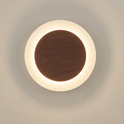 Scandinavian Round Square Rotatable LED Wall Sconce Lamp