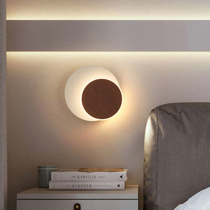 Scandinavian Round Square Rotatable LED Wall Sconce Lamp
