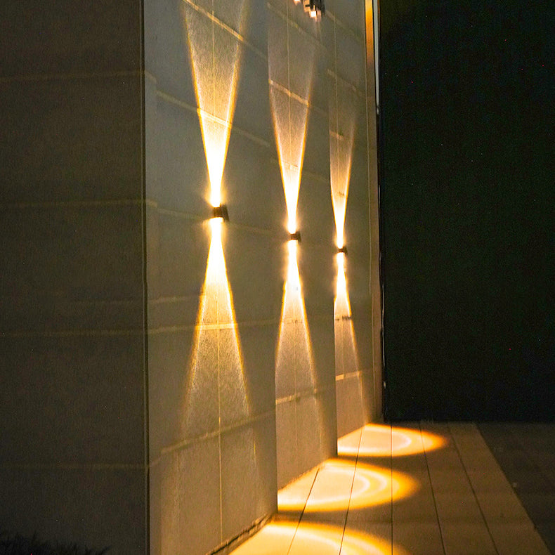 Simplicity Waterproof Rectangular ABS LED Wall Sconce Lamp