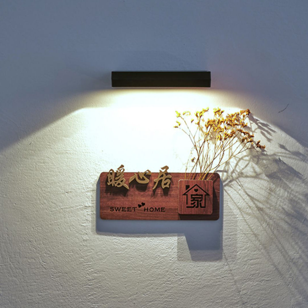 Solar Light Shadow ABS Acrylic LED Wall Sconce Lamp