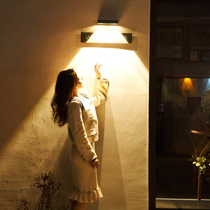 Solar Light Shadow ABS Acrylic LED Wall Sconce Lamp