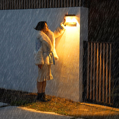 Solar Light Shadow ABS Acrylic LED Wall Sconce Lamp