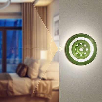 Rechargeable ABS Round UFO LED Wall Sconce Lamp Night Light
