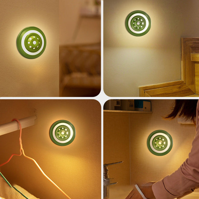 Rechargeable ABS Round UFO LED Wall Sconce Lamp Night Light