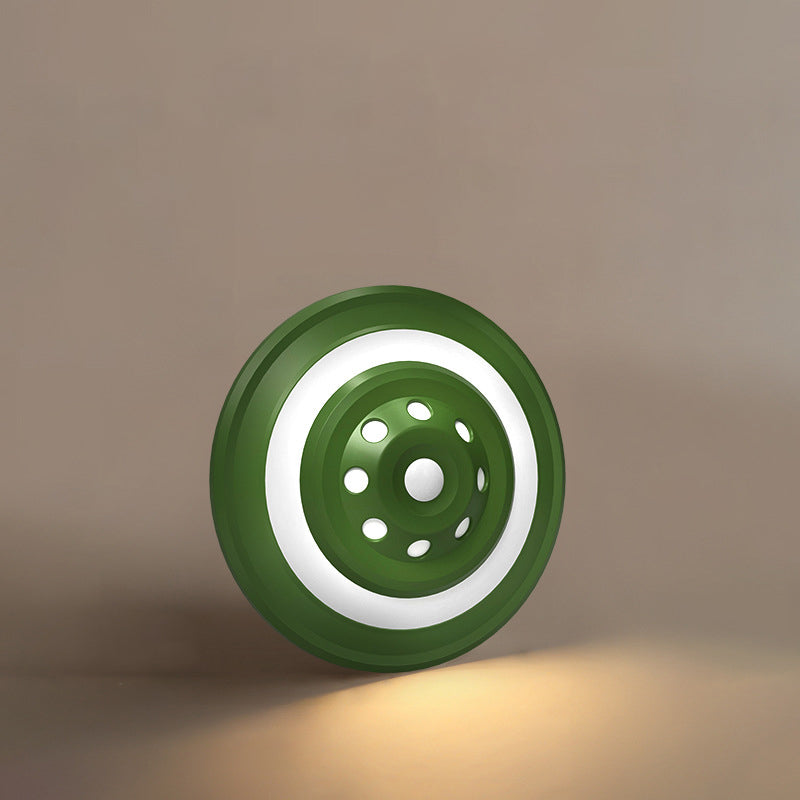 Rechargeable ABS Round UFO LED Wall Sconce Lamp Night Light