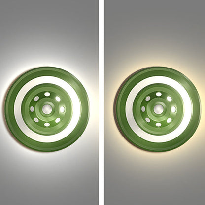 Rechargeable ABS Round UFO LED Wall Sconce Lamp Night Light