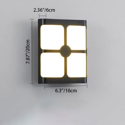 Simplicity Rectangular Geometrical LED Wall Sconce Lamp