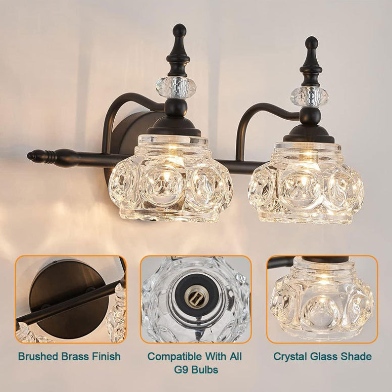 Iron Petal 1/2/3/4 Light Wall Sconce Lamp Vanity Light