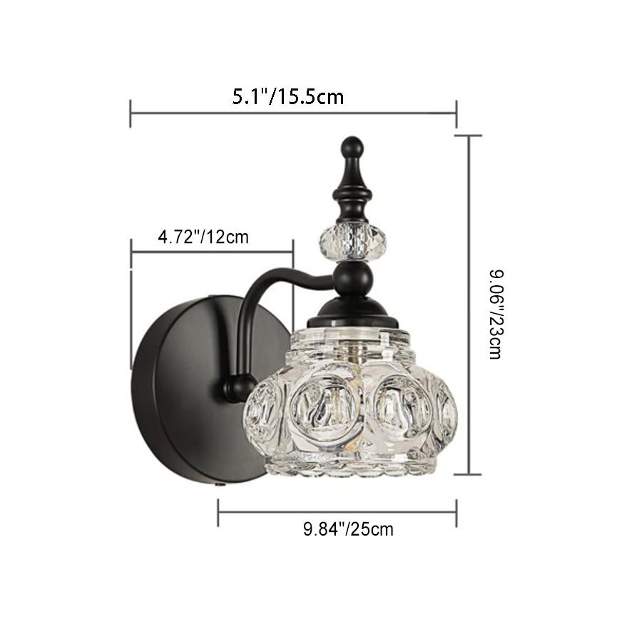 Iron Petal 1/2/3/4 Light Wall Sconce Lamp Vanity Light