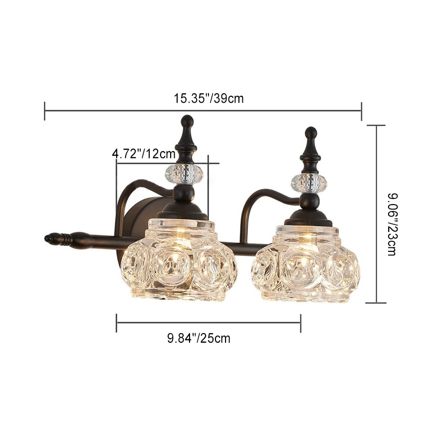 Iron Petal 1/2/3/4 Light Wall Sconce Lamp Vanity Light