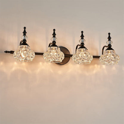 Iron Petal 1/2/3/4 Light Wall Sconce Lamp Vanity Light