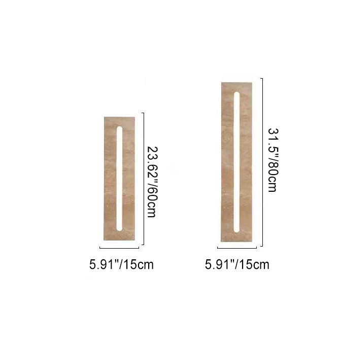 Waterproof Acrylic Rectangular Strip LED Wall Sconce Lamp