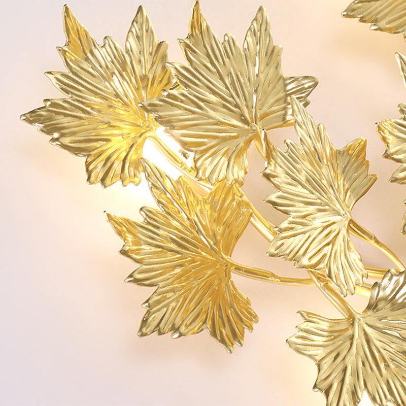 Mid-century Maple Leaf 3/4/5 Light Wall Sconce Lamp