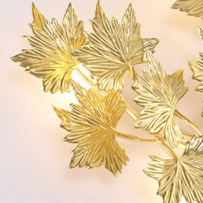 Mid-century Maple Leaf 3/4/5 Light Wall Sconce Lamp
