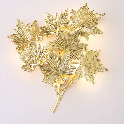 Mid-century Maple Leaf 3/4/5 Light Wall Sconce Lamp