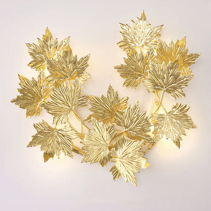 Mid-century Maple Leaf 3/4/5 Light Wall Sconce Lamp