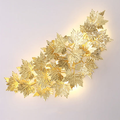 Mid-century Maple Leaf 3/4/5 Light Wall Sconce Lamp