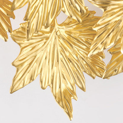 Mid-century Maple Leaf 3/4/5 Light Wall Sconce Lamp