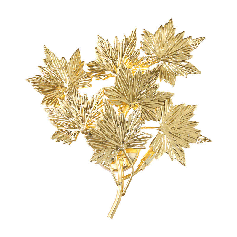 Mid-century Maple Leaf 3/4/5 Light Wall Sconce Lamp