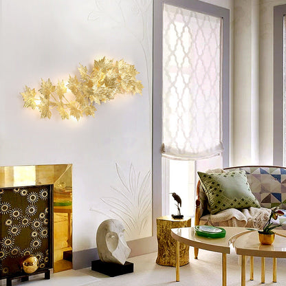 Mid-century Maple Leaf 3/4/5 Light Wall Sconce Lamp