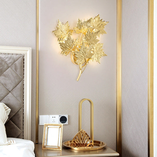 Mid-century Maple Leaf 3/4/5 Light Wall Sconce Lamp