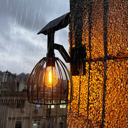 Solar Hardware ABS Round Cage 1-Light Wall Sconce Lamp