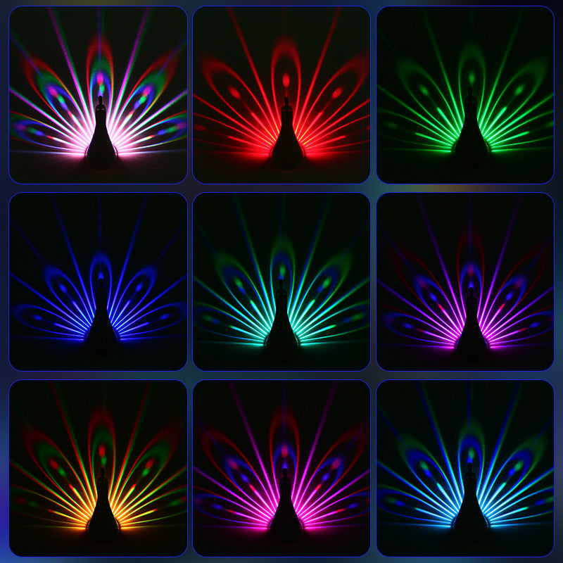 Rechargeable Projection LED Wall Sconce Lamp Night Light