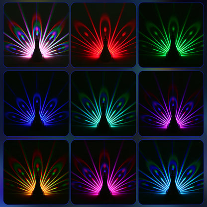 Rechargeable Projection LED Wall Sconce Lamp Night Light