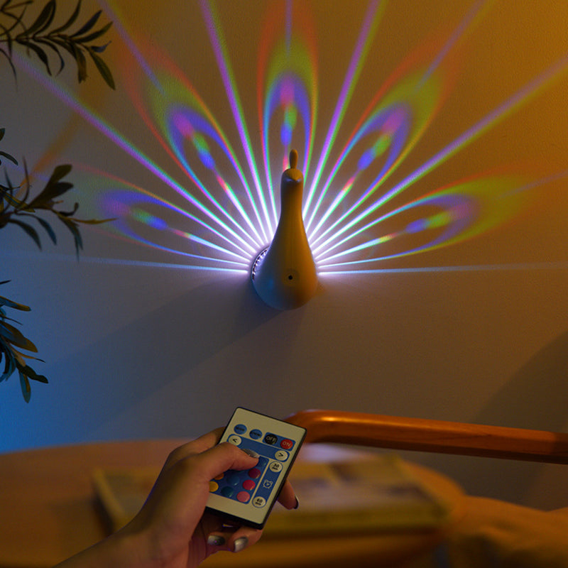 Rechargeable Projection LED Wall Sconce Lamp Night Light