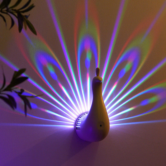 Rechargeable Projection LED Wall Sconce Lamp Night Light