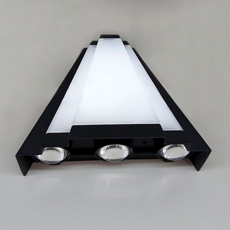 Simplicity Aluminum Acrylic Triangle LED Wall Sconce Lamp