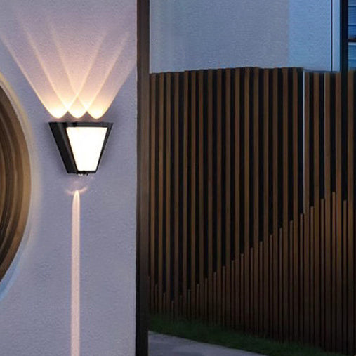 Simplicity Aluminum Acrylic Triangle LED Wall Sconce Lamp