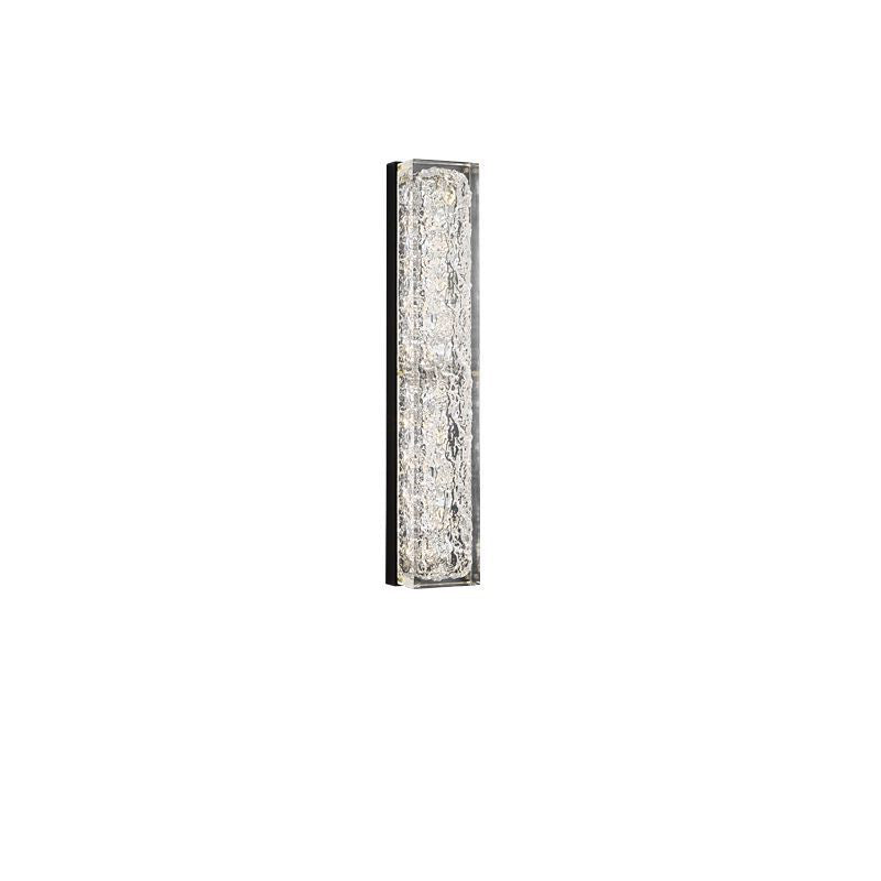Copper Resin Rectangular Gold Foil LED Wall Sconce Lamp