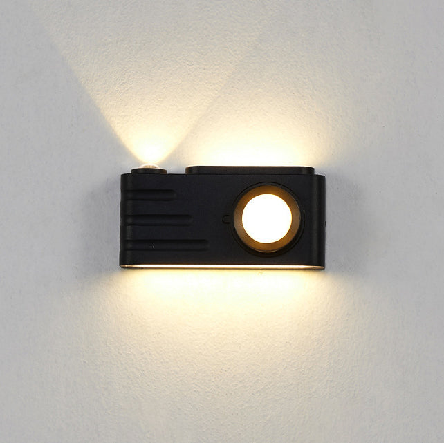 Waterproof Aluminum Camera Rectangular LED Wall Sconce Lamp