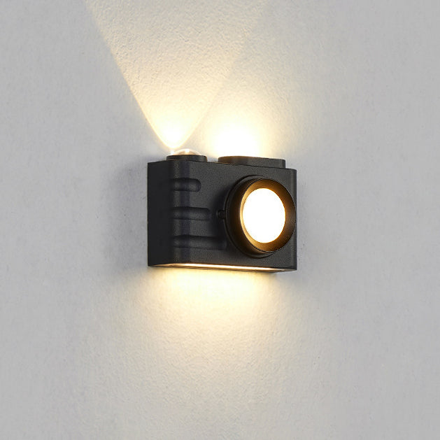 Waterproof Aluminum Camera Rectangular LED Wall Sconce Lamp